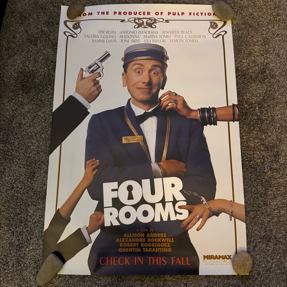 Four Rooms Original 27 X 40 Theatrical Movie Poster